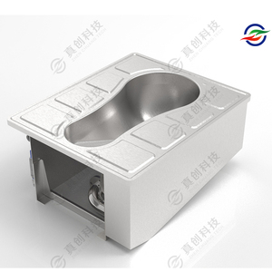 真空推拉式蹲便器    不锈钢
